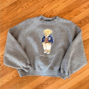 Ralph Lauren Gray Crewneck with Bear Design